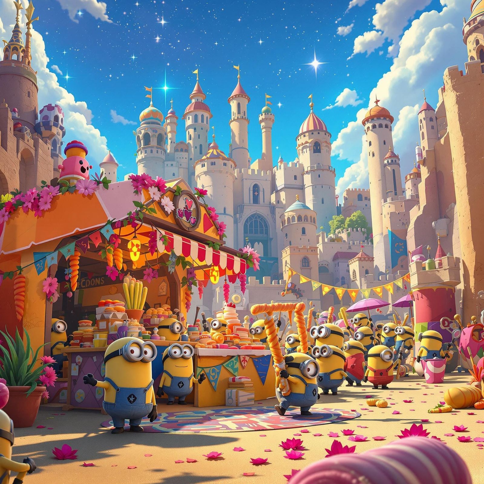 Minion Ready for Battle at Churro Stand