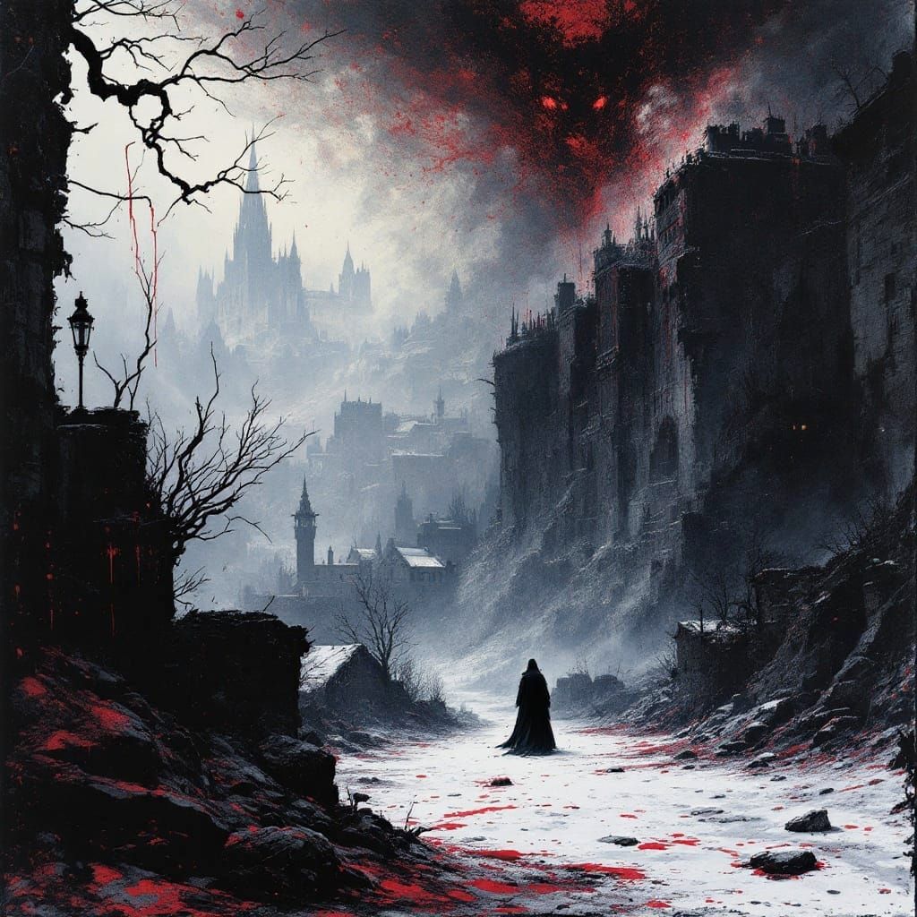 A Baroque Apocalypse: Winter Descends on a Hellish Cityscape