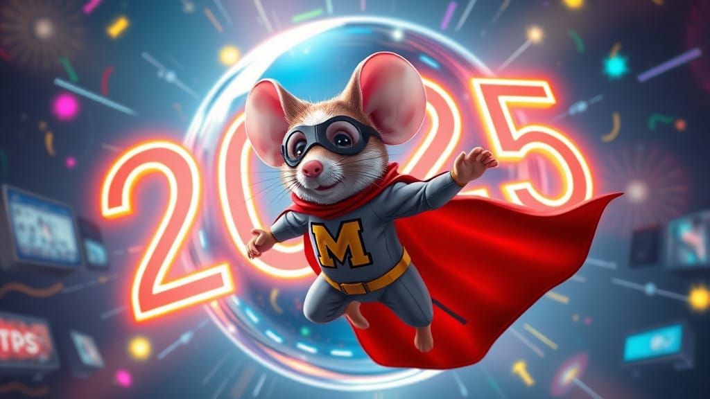 Mighty Mouse celebrates New Years 2025