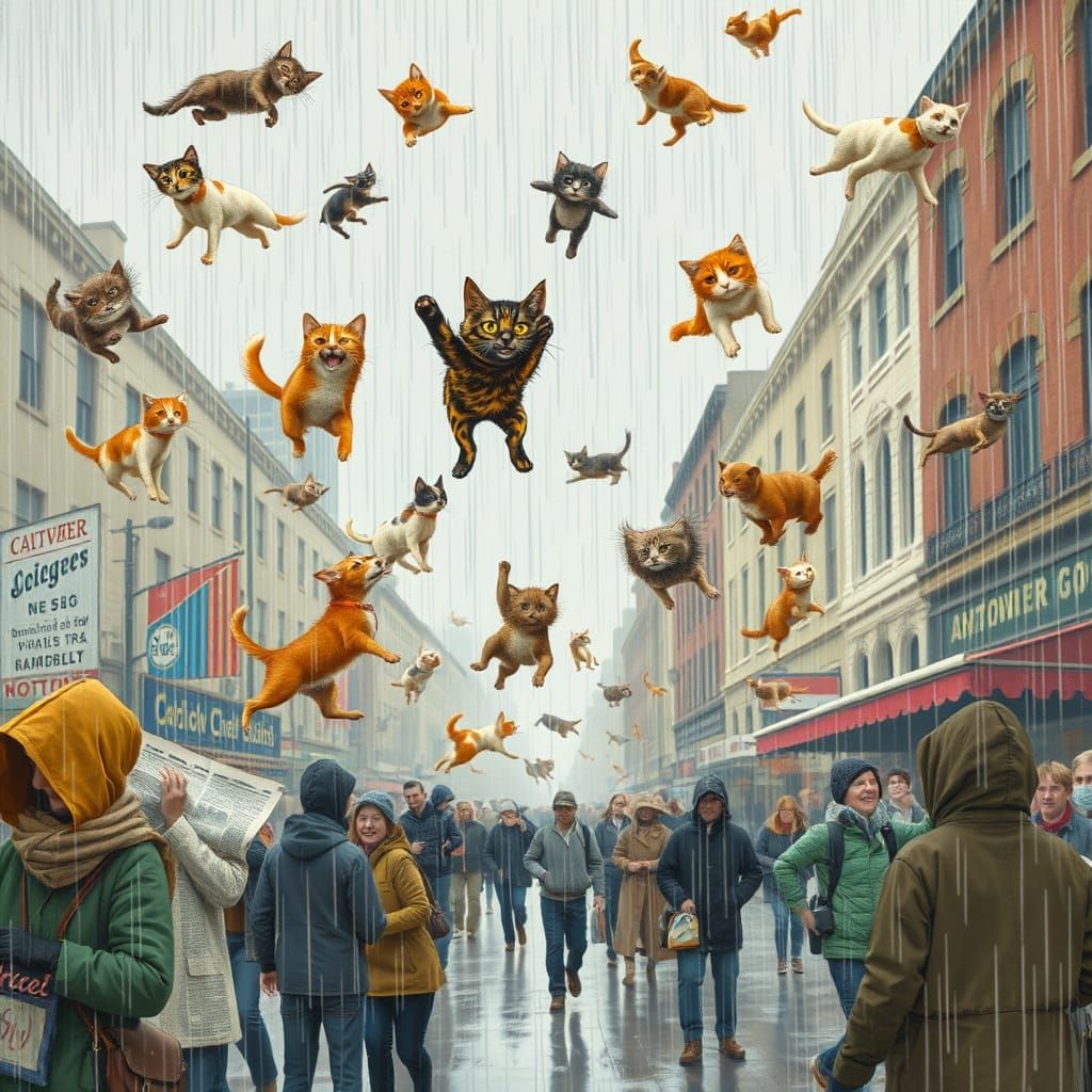 Whimsical Rainy Day Chaos