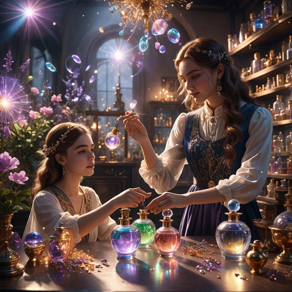 Master Perfumer Creates Fragrance in Iridescent Light