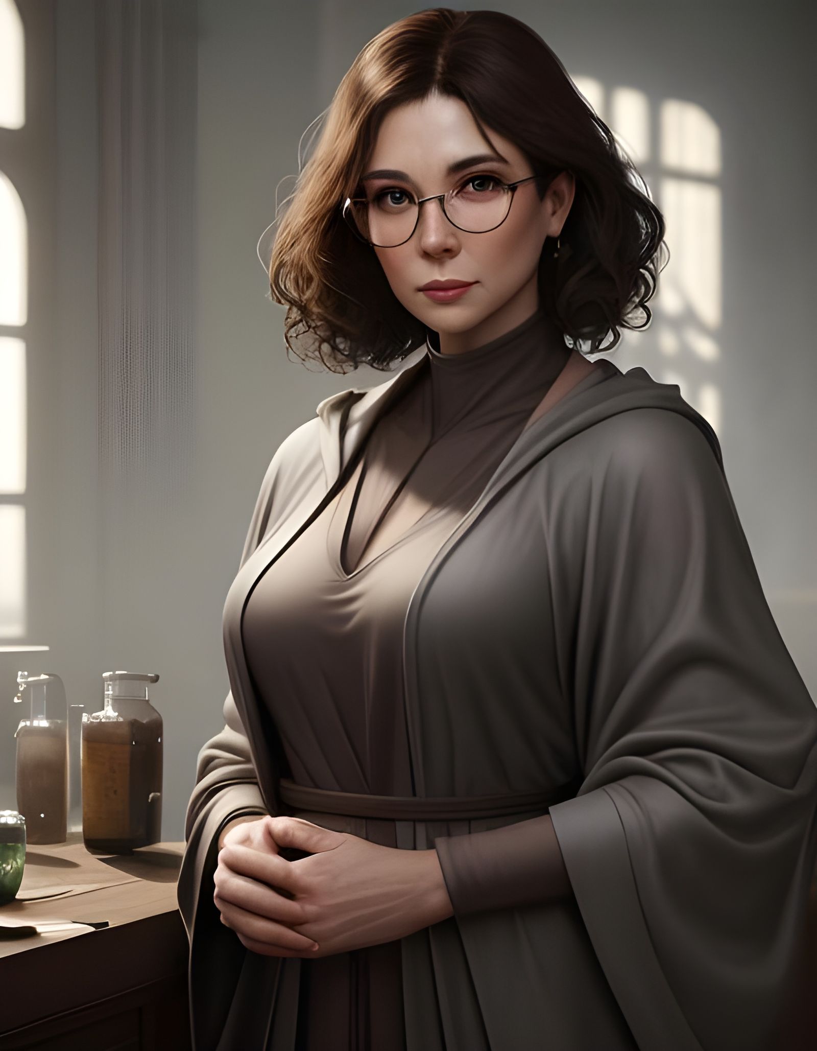 Alchemist Portrait in Hyperdetailed Style