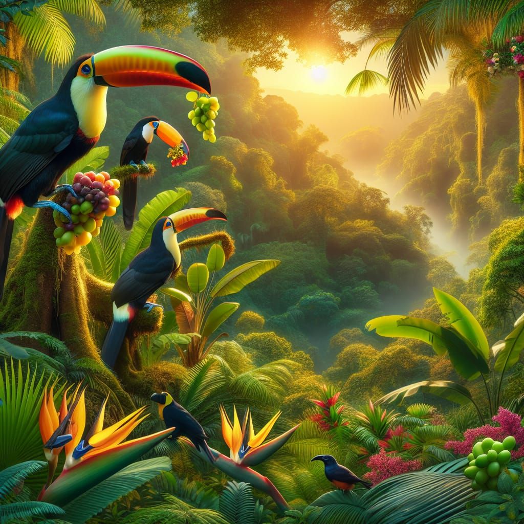 Majestic Aricaris in Jungle Paradise