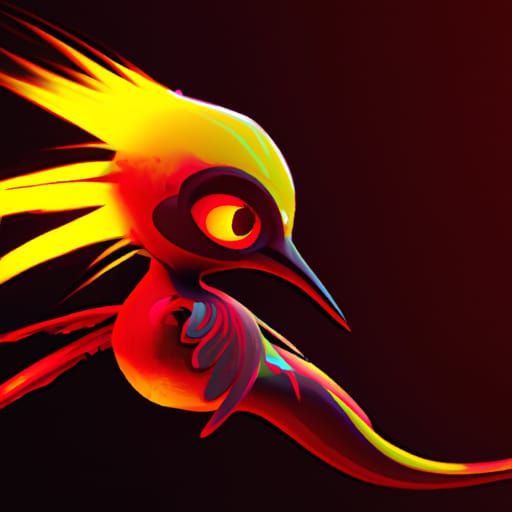 Baby Phoenix in Pixar Disney 3D Style