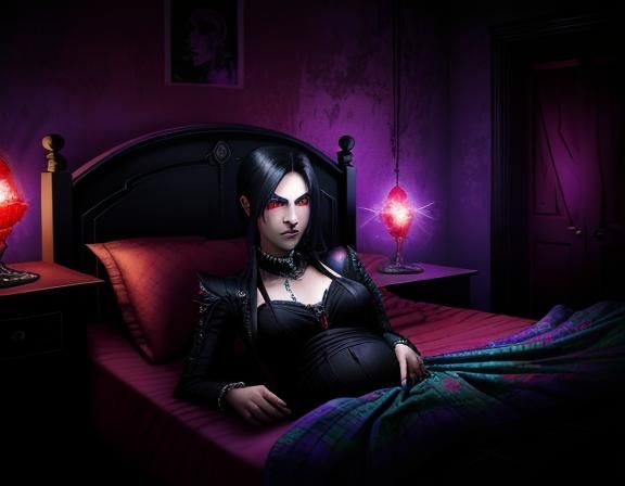 Colorful Portrait of Nyarlathotep in Arkham City