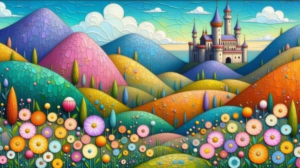 Enchanting Fairytale Kingdom in Dreamlike Style