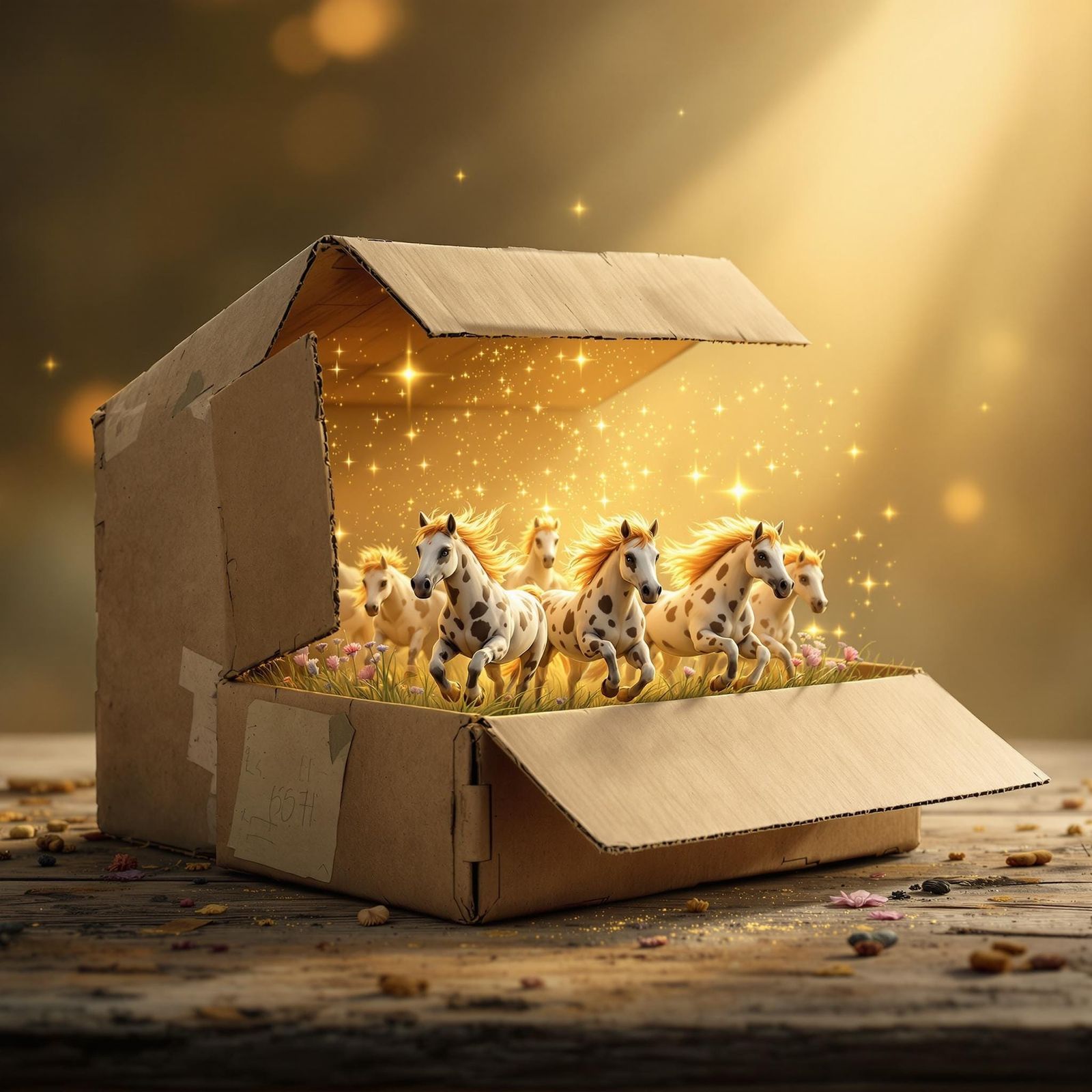 Whimsical Wooden Box Transforms into a Vibrant Apaloosa Land...