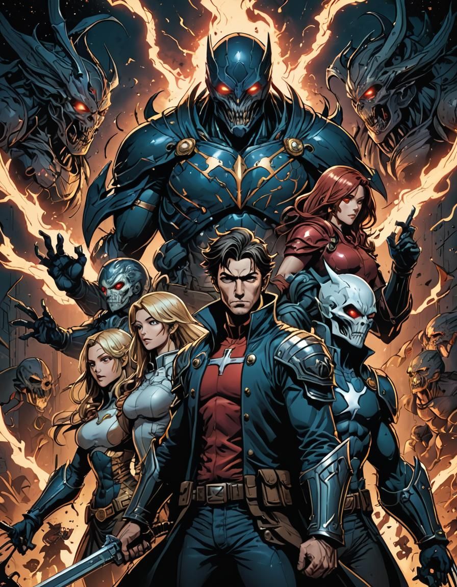 Harbingers: Digital Comic Book Art in Manga Style