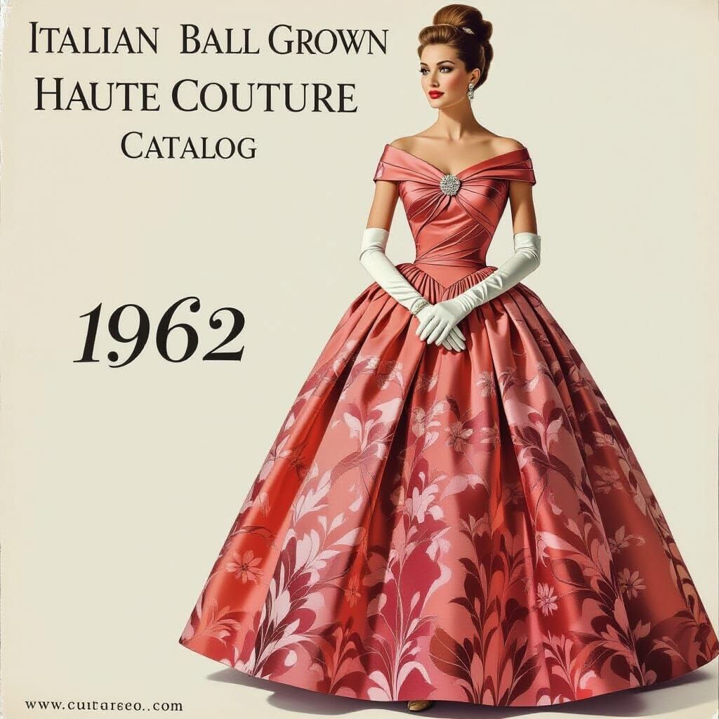 1962 Italian Haute Couture Ball Gowns Catalog
