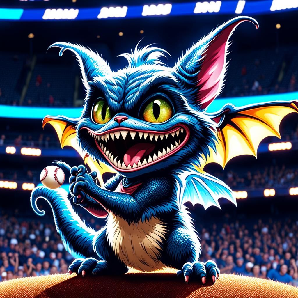 Intergalactic Baseball Match with Creepy Cute Aliens