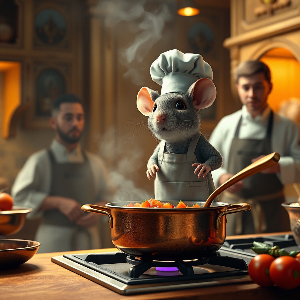 Mouse Chef Cooks Ratatouille: Fantastical Concept Art