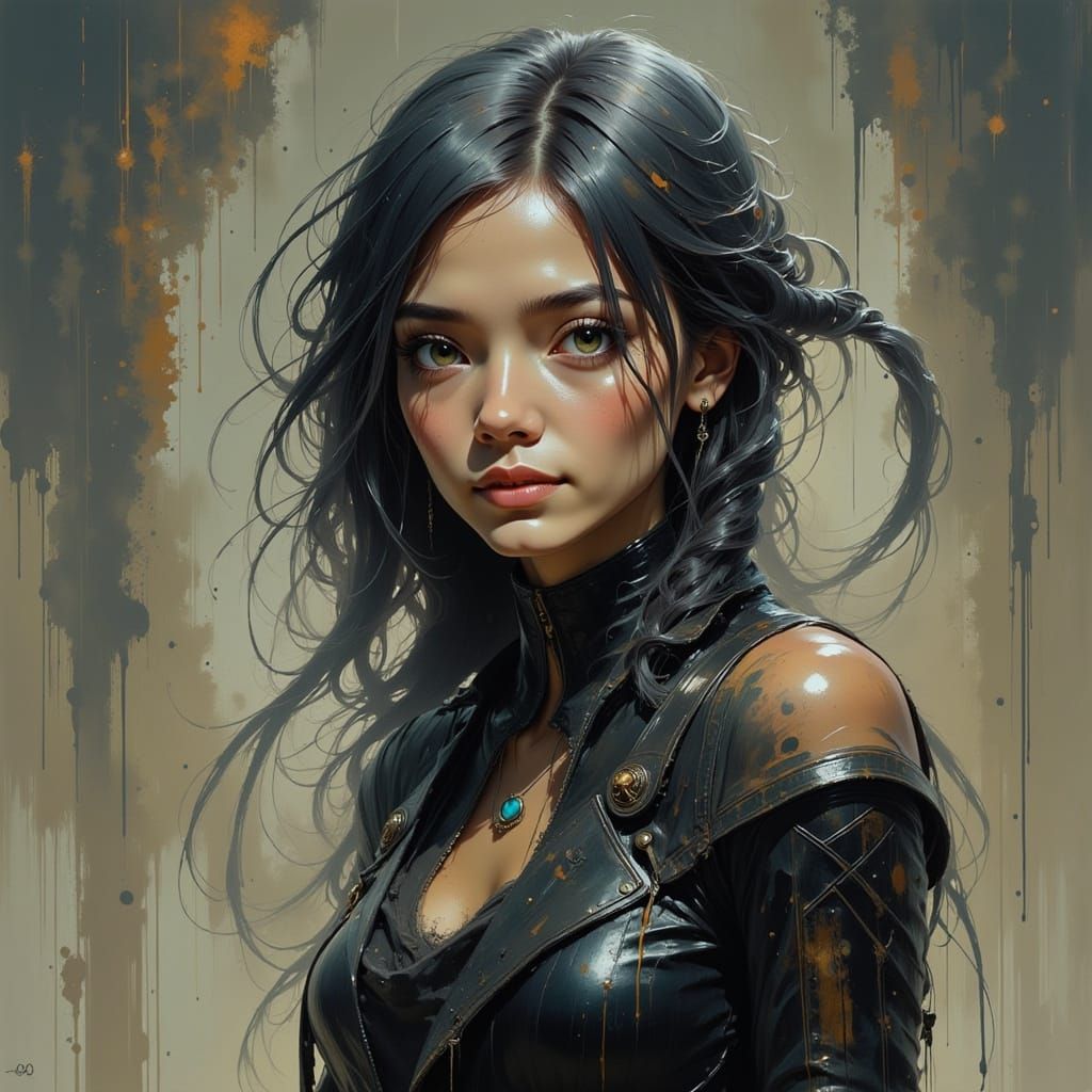 Hollow Spark: Biohazard Wisps in Ink Sketch