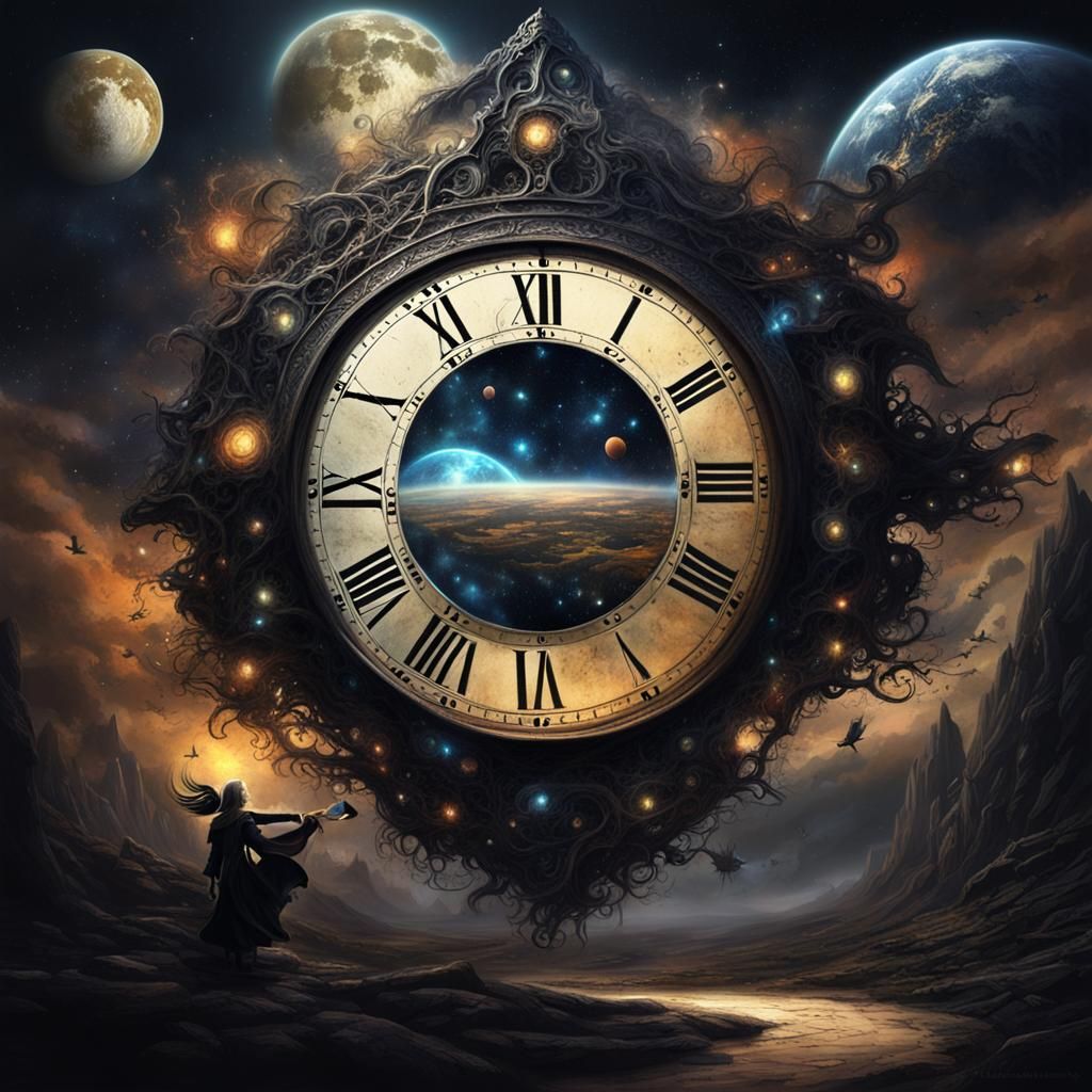 Surreal Dark Fantasy: Merging Space and Time