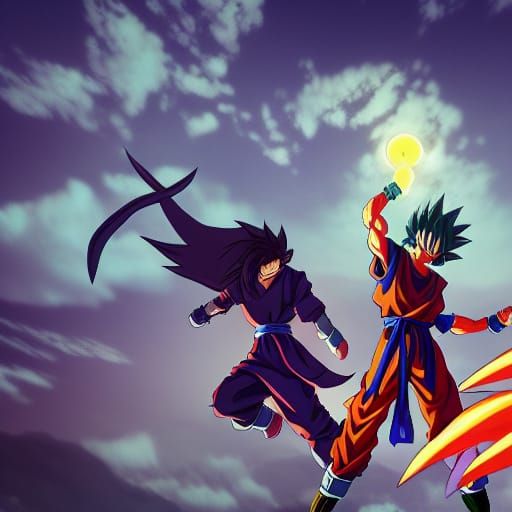 Anime Key Visual: Demon Slayer Meets Dragon Ball Z