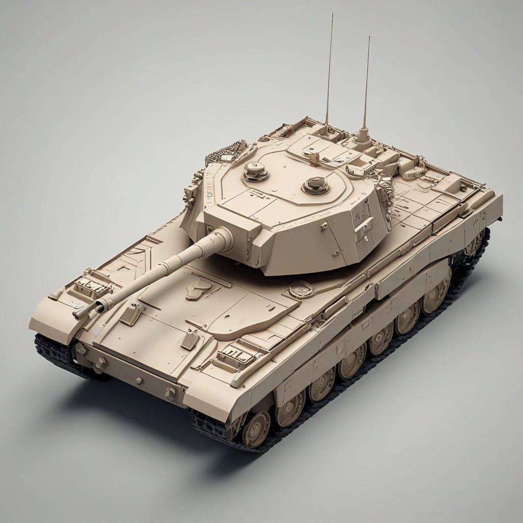 Armored War Machine in Isometric Perspective