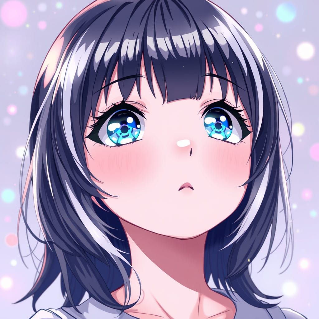 Kawaii Manga Girl in Pastel Colors