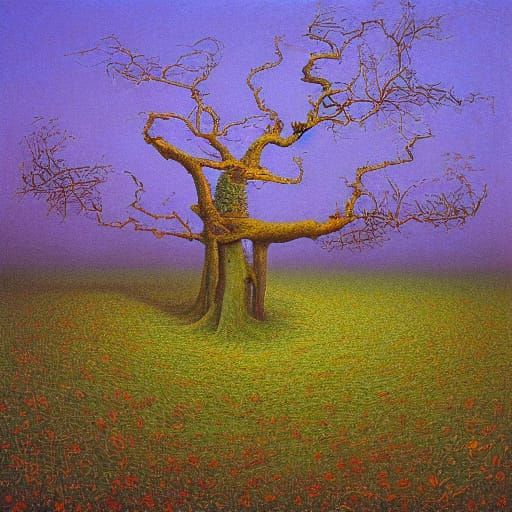 In style of Zdzisław Beksiński