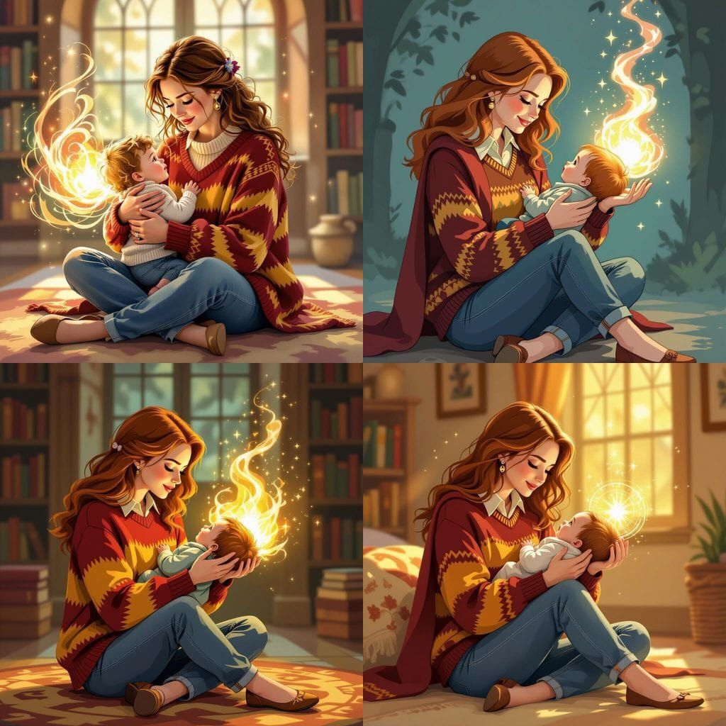 Lily Potter's Protective Spell: A Jim Kay Illustration