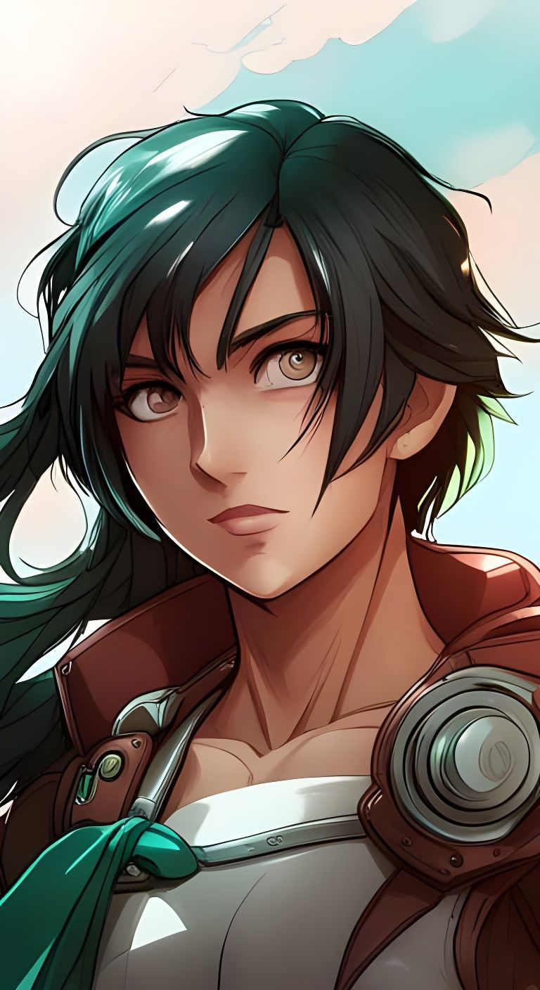 Super Heroine Portrait in Dynamic Lighting