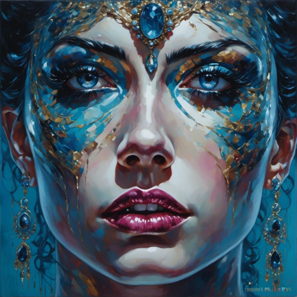 Scars Revealed: An Evocative Digital Portrait