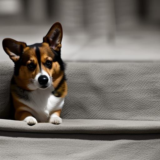 Hyperrealistic Corgi Portrait in Cinematic Lighting