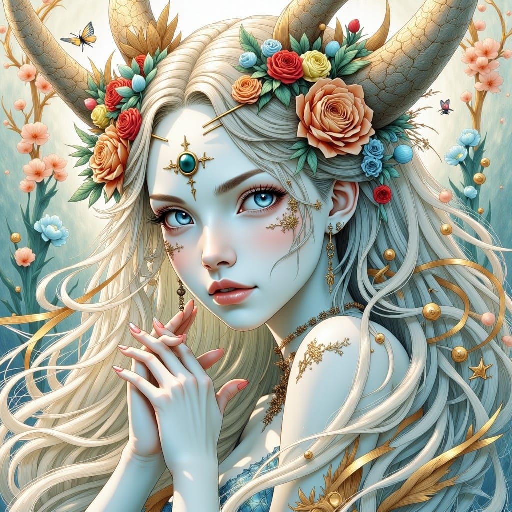 All Hallows Goddess in Anime Style