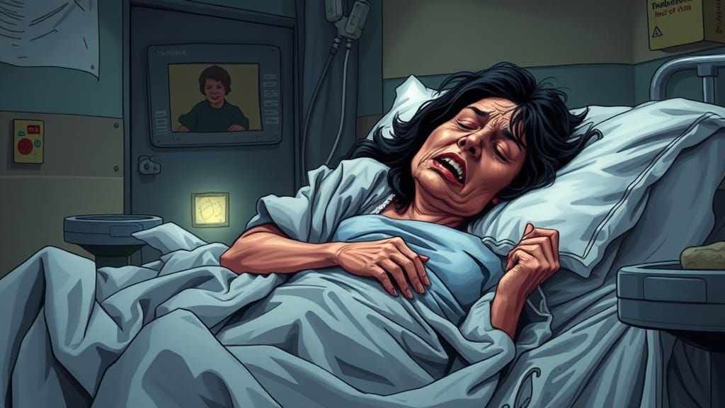 Distraught Woman in Paddington Hospital, London, 2005