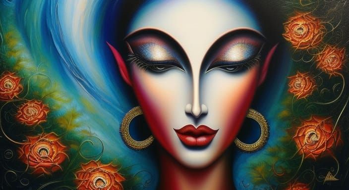 Fantasy Impasto Masterpiece: 'I Got You Babe'