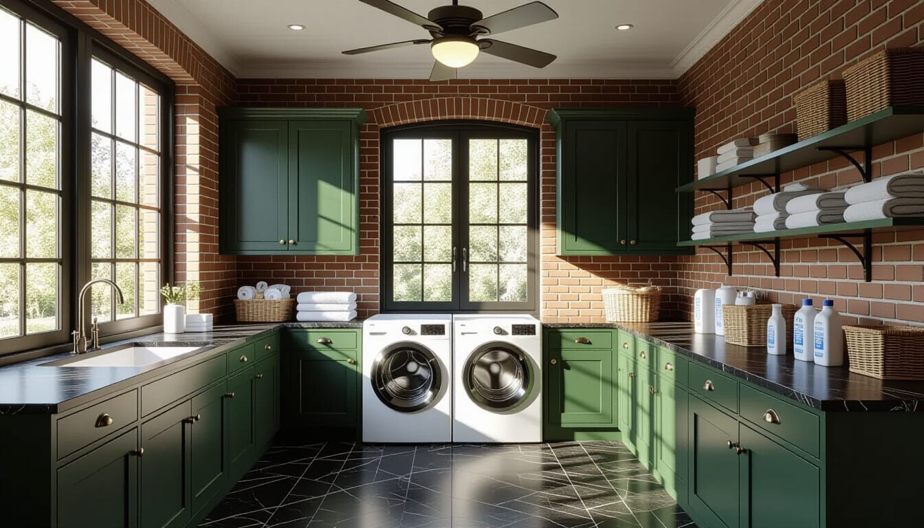 Victorian Laundry Room in Cinematic Style