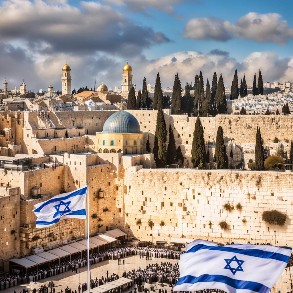 Sacred Jerusalem Skyline at Dusk