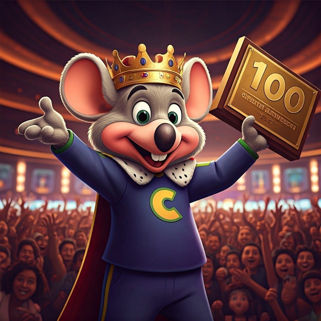 King Chuck E. Cheese Celebrates in 3D Style