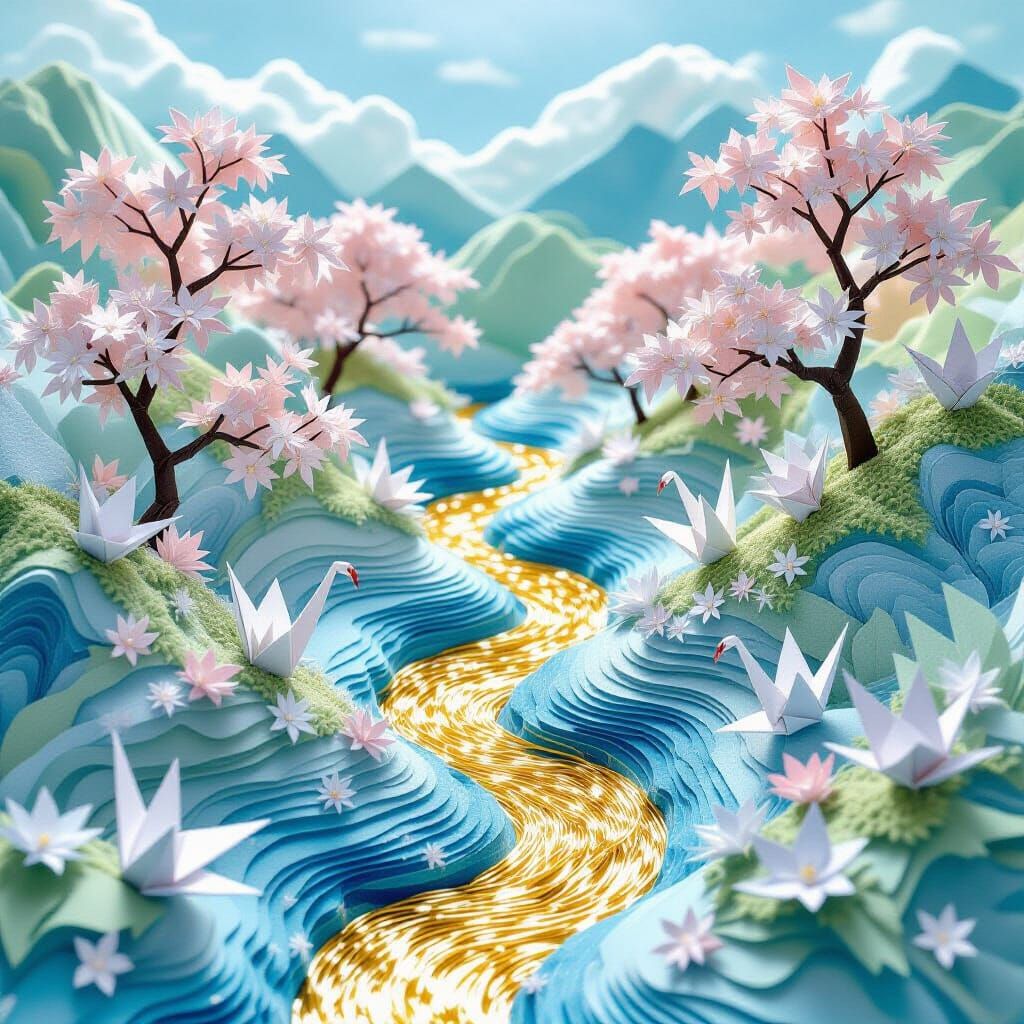 Tranquil Paper Oasis