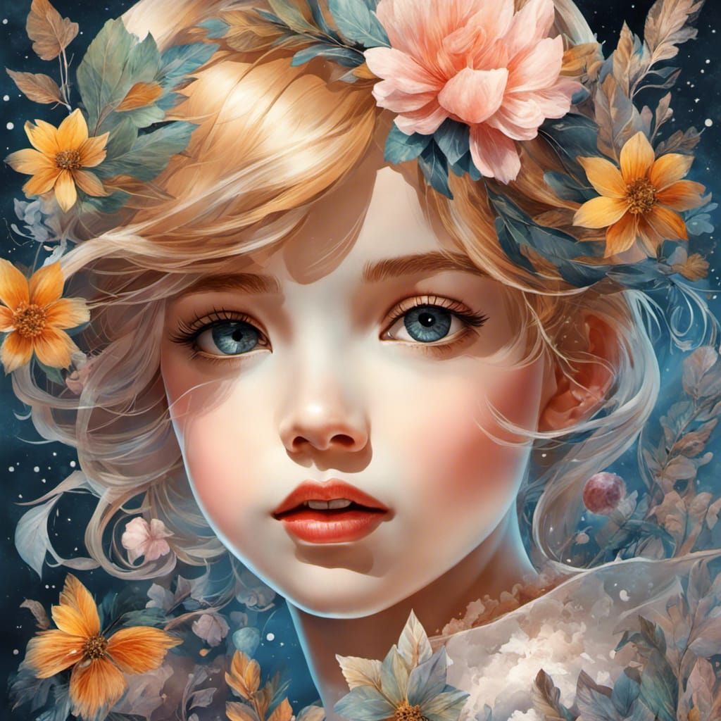 Surreal Winter Portrait with Double Exposure Effect