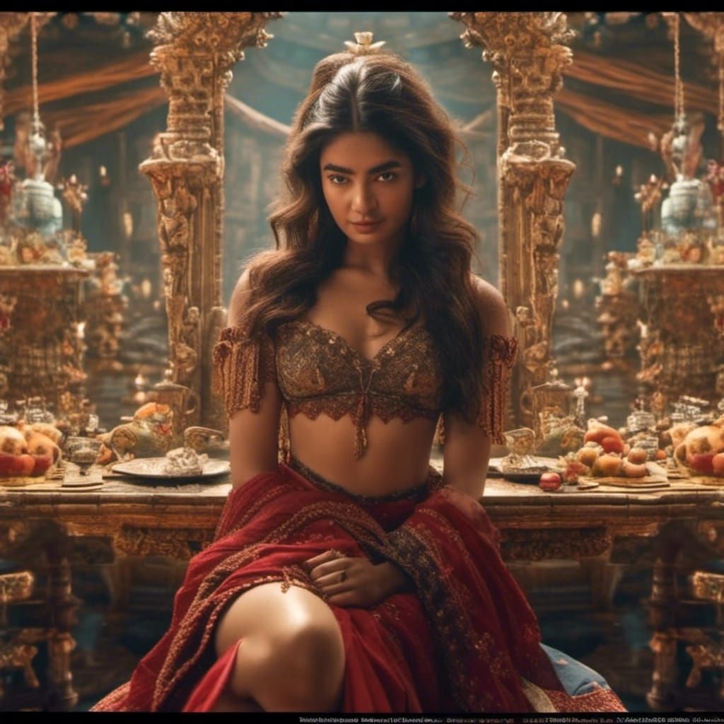 Detailed Matte Painting of Woman From Behind