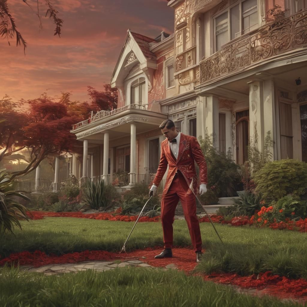 Art Deco House on Alien Planet