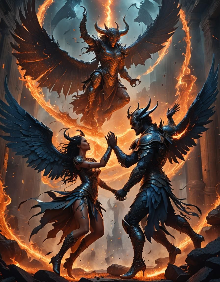 Devil and Angel Dance: Fantasy Realism in 8K