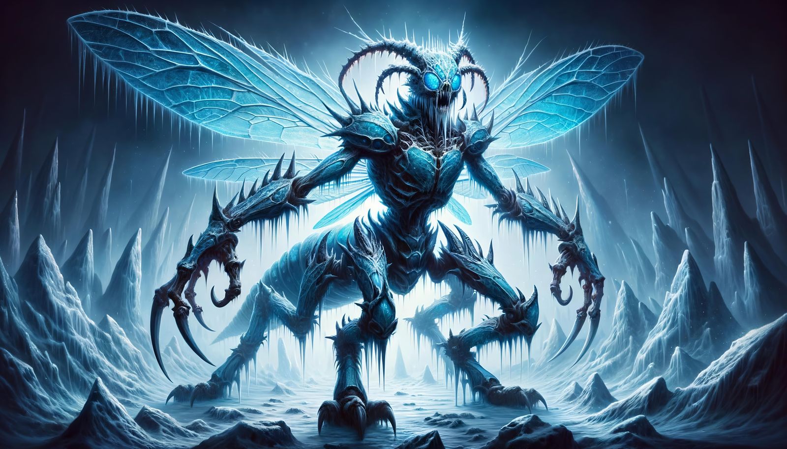 Epic Ice Devil in Frozen Underworld