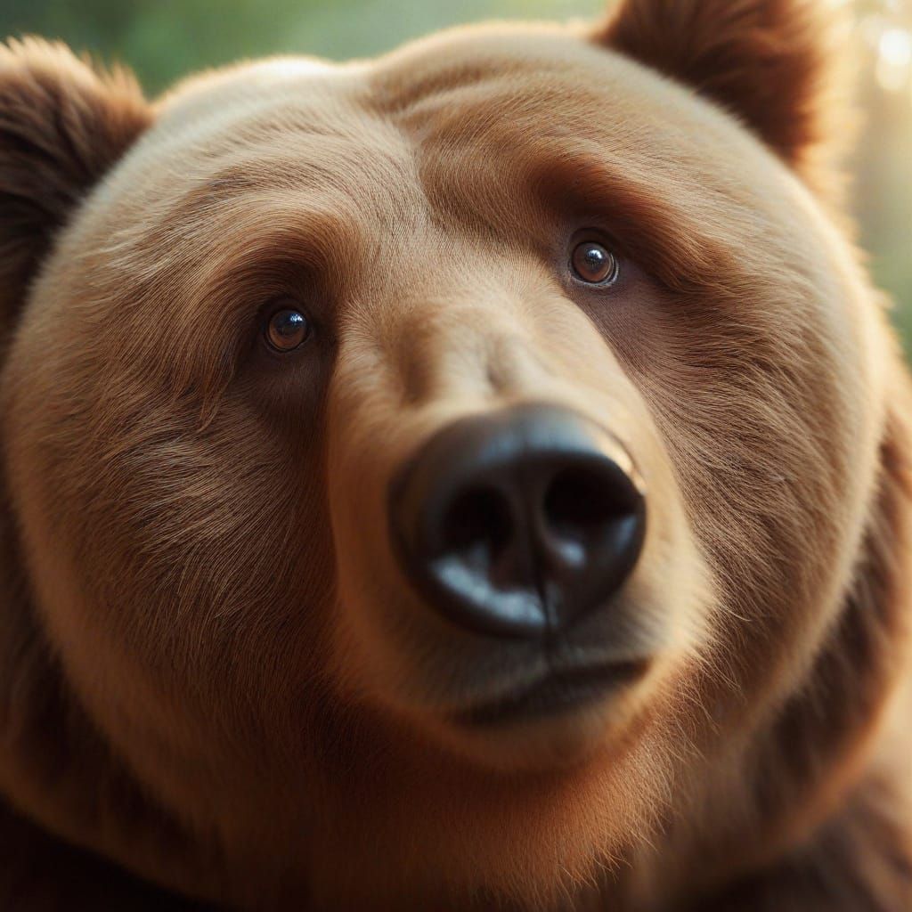 Compassionate Bear in Gentle Light