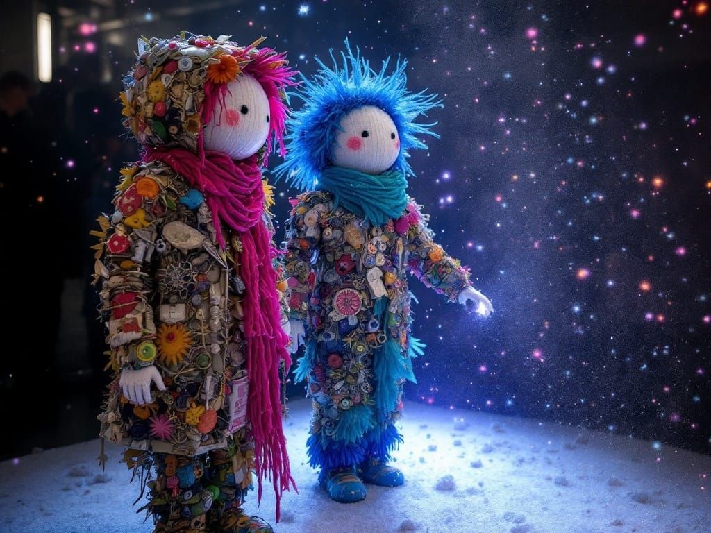 Garbage Patch Dolls Playing in Solar Blizzard Solar Dust