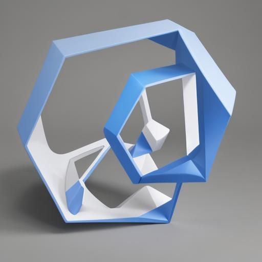 Invented Geometric Shape Generated by AI