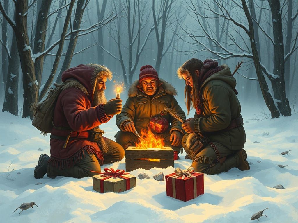 Barbarian Tribes Gather for a Post-Apocalyptic Christmas