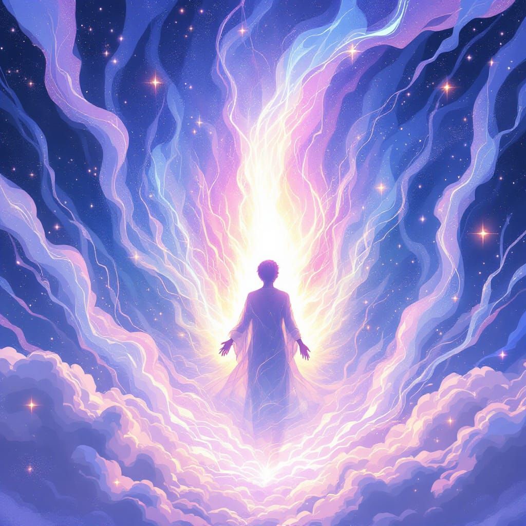 Ethereal Soul Core in Japanese Manga Style