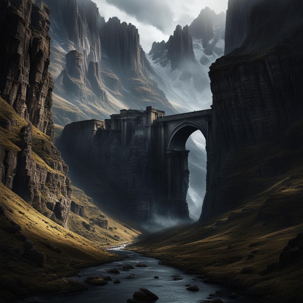 James Bond Digital Matte Painting: Epic Cinematic Scene