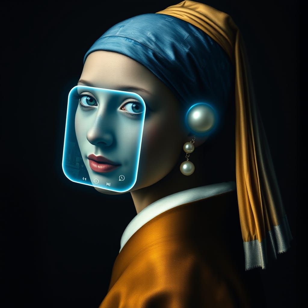 Girl with a Pearl Earring Meets Modernity