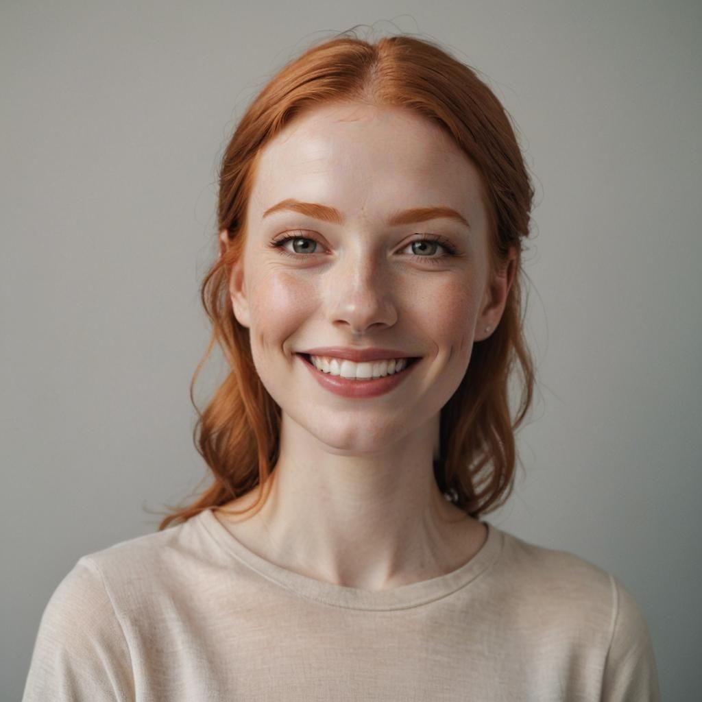 Ginger Hair Portrait with Natural Lighting