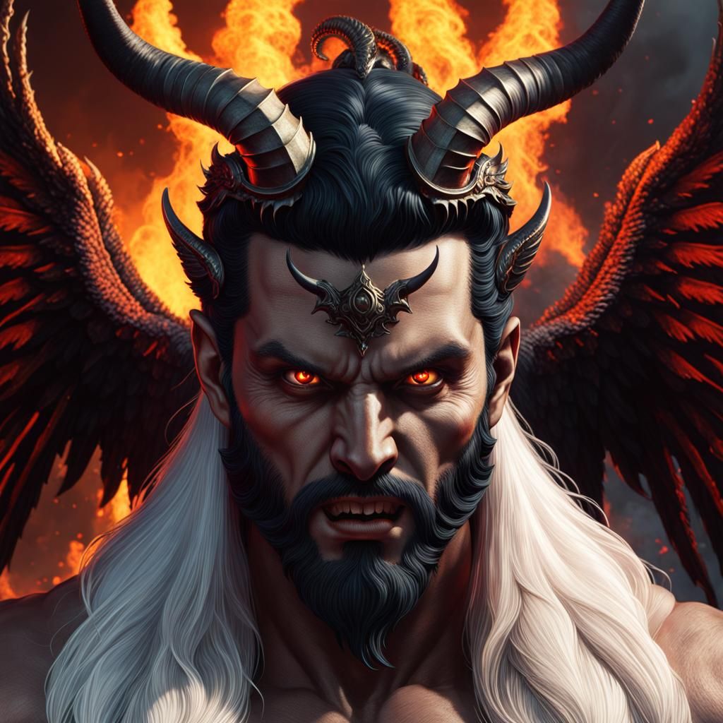 Surreal Horror Demon in Hellscape