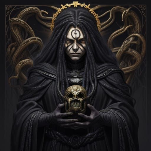 Medusa's Enigmatic Encounter with a Blind Youth in Eerie Twi...