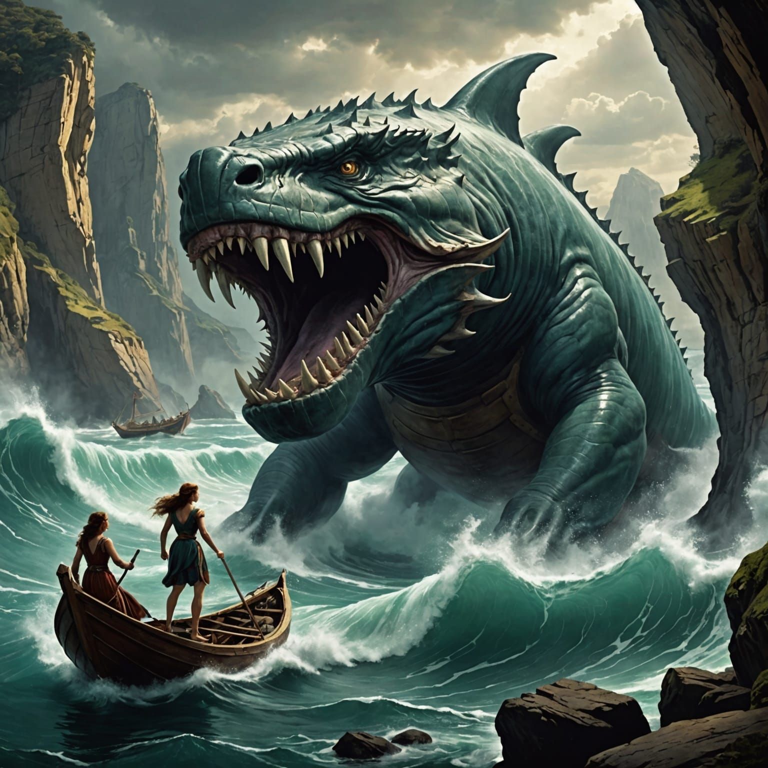 Scylla and Charybdis: Mythical Sea Monsters