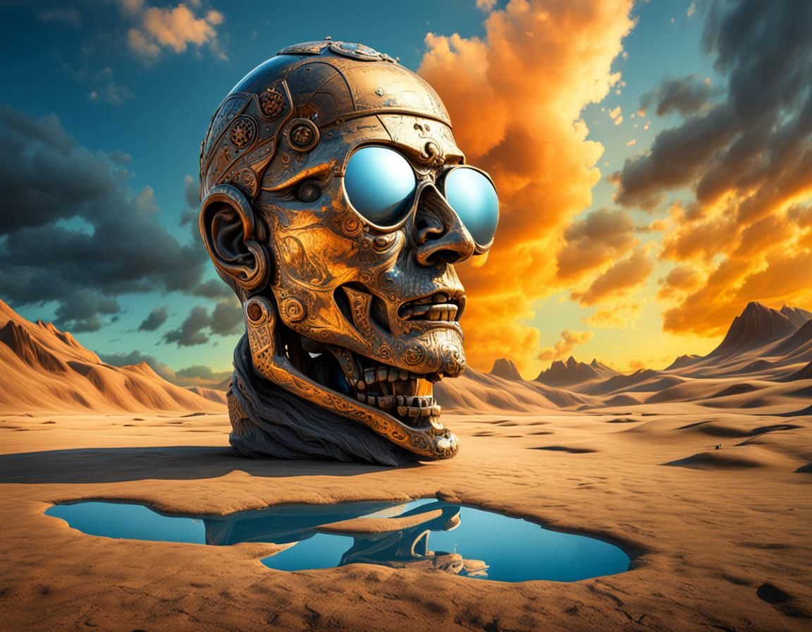Infinite Mirror Effect in Hyperrealistic Style