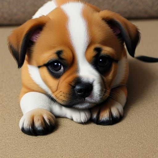 Adorable Puppy Portrait